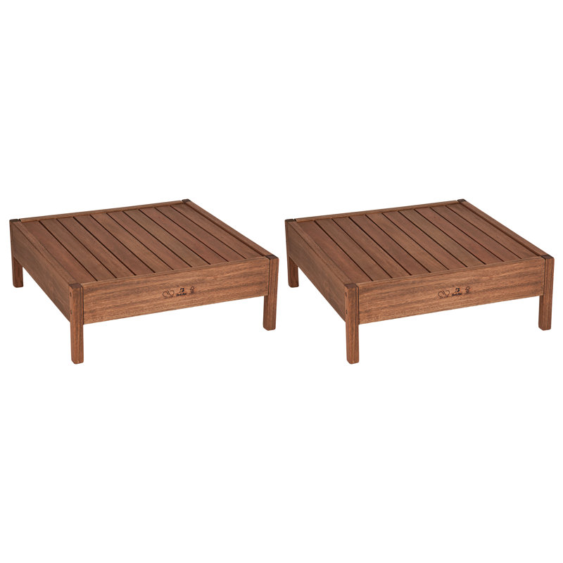 Rosecliff Heights Shorehamby Eucalyptus Outdoor Coffee Table Wayfair